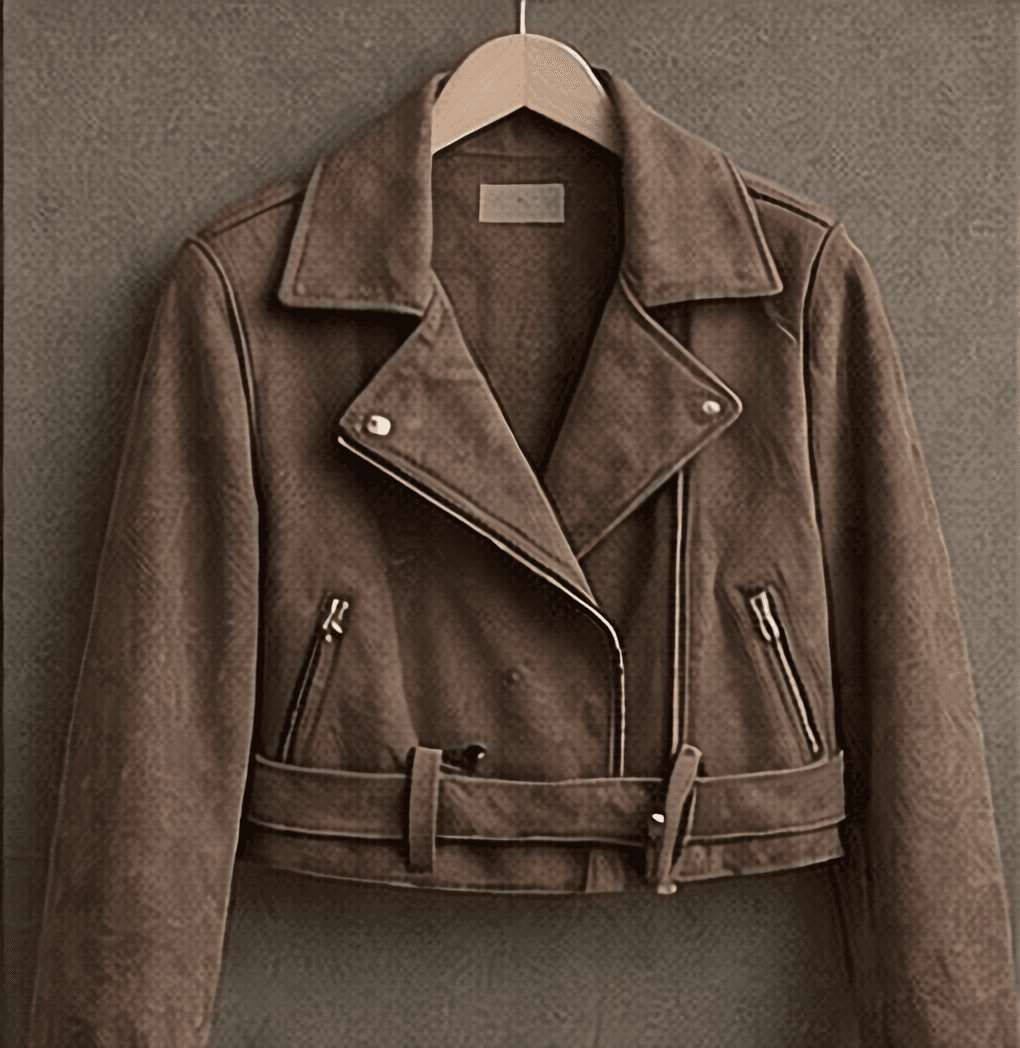 スエードライダースジャケット（ブラウン）