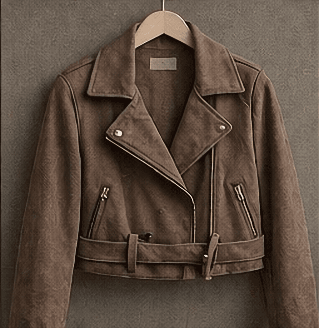 スエードライダースジャケット（ブラウン）