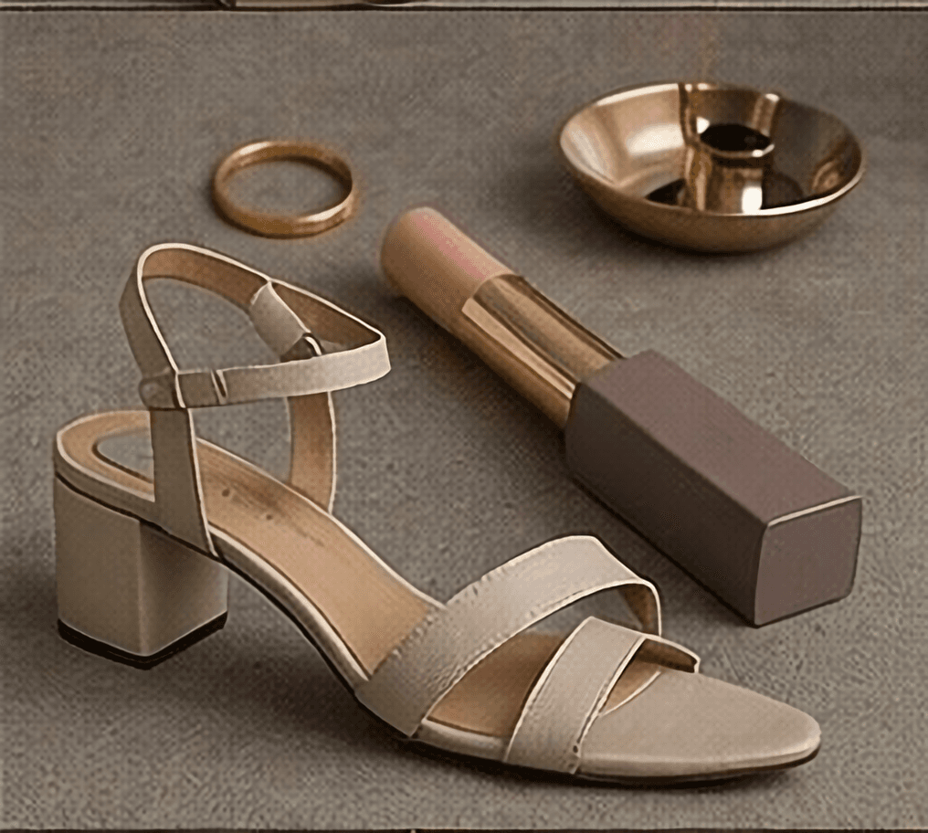 ストラップサンダル（ベージュ）