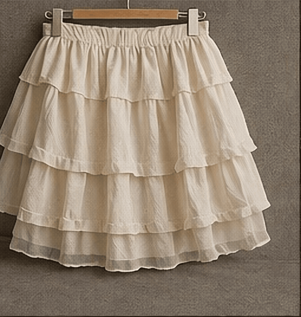 ティアードスカート（アイボリー）